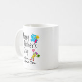 母の日おめでとう。ママ愛してる。 コーヒーマグカップ (正面左)