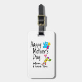 母の日おめでとう。ママ愛してる。 ラゲッジタグ (正面縦)