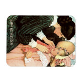 母の日おめでとう。ヴィンテージギフト マグネット (横)