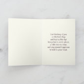 母の日おめでとう。ヴィンテージベアファミリー カード (内部)