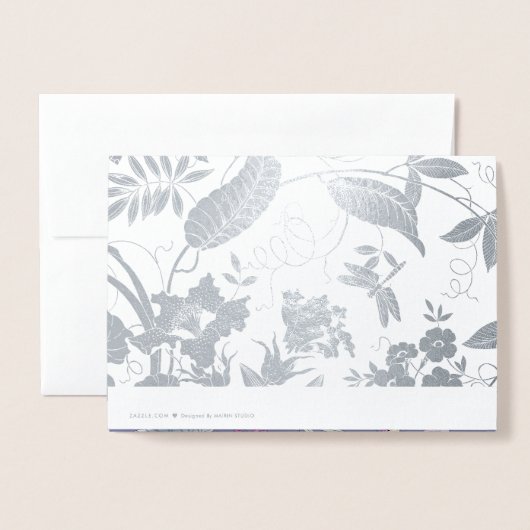 母の日おめでとう。名前をカスタムする贅沢 箔カード (裏面封筒付き)