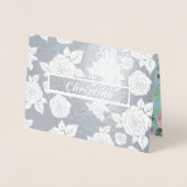 母の日おめでとう。名前をカスタムする贅沢 箔カード (正面)