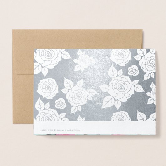 母の日おめでとう。名前をカスタムする贅沢 箔カード (裏面封筒付き)