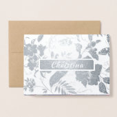 母の日おめでとう。名前をカスタムする贅沢 箔カード (封筒付き正面)