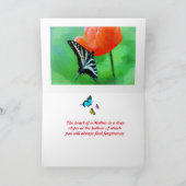 母の日おめでとう　折り紙のグリーティングカード カード (内部)