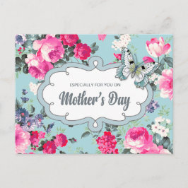 母の日おめでとう。旧バラ絵画ズ ポストカード
