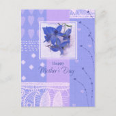 母の日おめでとう。春の花 ポストカード (正面)