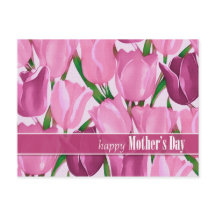 母の日おめでとう。春チューリップ絵画ズ