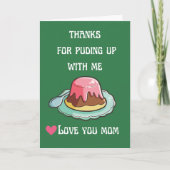 母の日おもしろいことわざ親の食べ物パン カード (正面)