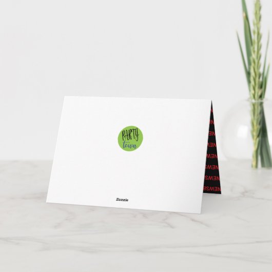 母の日おもしろいテレビのニュース壮観 カード (裏面)