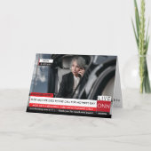 母の日おもしろいテレビのニュース壮観 カード (正面)