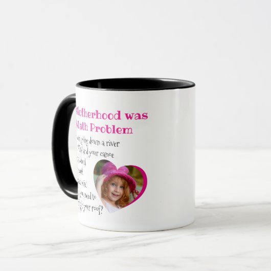 母の日おもしろい母性引用文と写真 マグカップ (正面左)