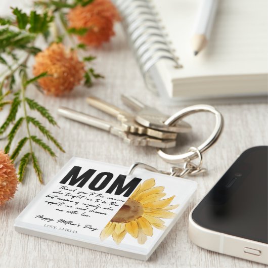 母の日お母さんへの記念品 キーホルダー (正面右)