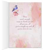 母の日お母さんブルーバードアート (内側 (右))