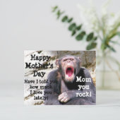 母の日お母さんロック!_ ポストカード (スタンド正面)