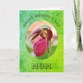 母の日お母さん女性スリッパ花ありがとう カード (正面)