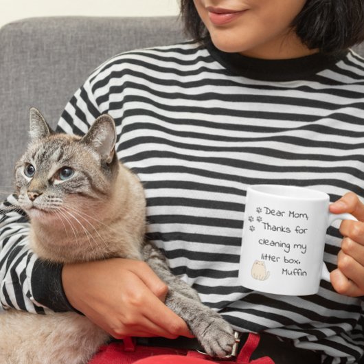 母の日お母さん猫からの贈り物おもしろい コーヒーマグカップ