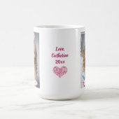 母の日お母最高のさん子供の写真名Year コーヒーマグカップ (中央)