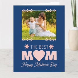 母の日お祝いフレーム 感傷的なメッセージ カード