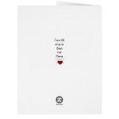 母の日から猫はおもしろカードを (裏面)