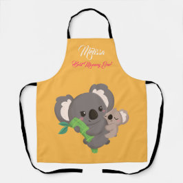 母の日かわいいコアラ。 エプロン