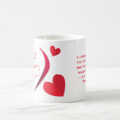 母の日かわいいハートスモダンクリプトマグカップ コーヒーマグカップ (中央)