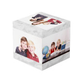 母の日かわいいフォトコラージュ4写真 フォトキューブ (裏面アングル)