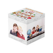 母の日かわいいフォトコラージュ4写真 フォトキューブ (裏面アングル)