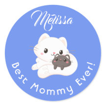 母の日かわいい動物あなたの名前。