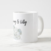 母の日かわいい母とベビー象 ジャンボコーヒーマグカップ (正面右)