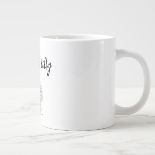 母の日かわいい母とベビー象 ジャンボコーヒーマグカップ (右)