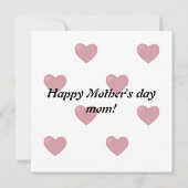 母の日かわいい牛のおもしろいカスタムフローラ カード (裏面)