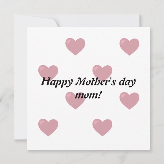 母の日かわいい牛のおもしろいカスタムフローラ カード (裏面)