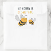 母の日かわいい蜂の子たち スクエアシール (バッグ)