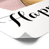 母の日かわいい馬仙寺犬の母 ポスター (角)