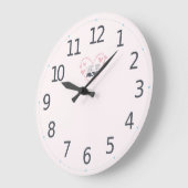 母の日が大好きラブリーママ |壁時計 ラージ壁時計 (傾斜)