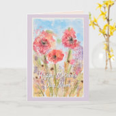 母の日が幸せなかわいらし花 カード (黄色い花)