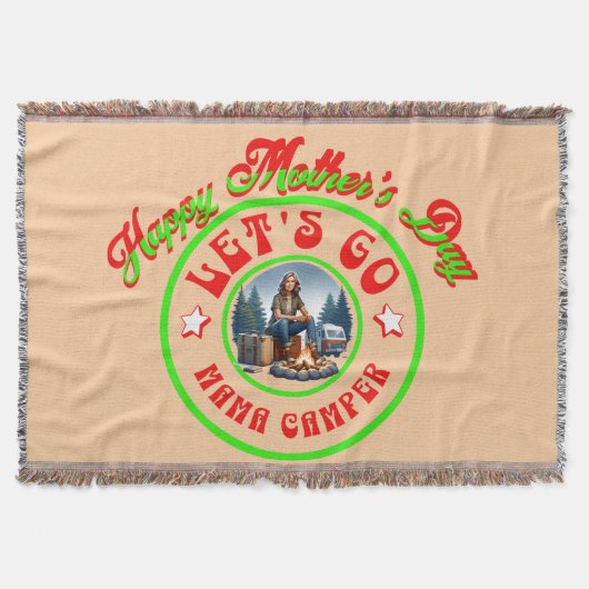母の日が幸せならママカンパー行こう | スローブランケット (正面)
