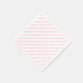 母の日が明るくピンク色に変わる スタンダードカクテルナプキン (角)