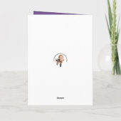 母の日が楽しめるクマのハットユーモアの猫 シーズンカード (裏面)