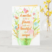 母の日が楽しめる励ましの言葉前向き|過去記事 カード (黄色い花)