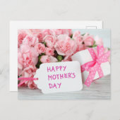 母の日が楽しめる美しいピンクの花 ポストカード (正面/裏面)