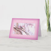 母の日が楽しめる鳥とさくらんぼ シーズンカード (正面)