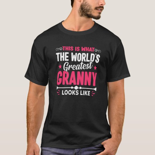 母の日これが世界一のおばあちゃん Tシャツ (正面)
