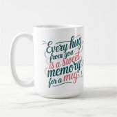 母の日すべての抱擁は甘いメモリである コーヒーマグカップ (左)