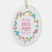 母の日で最も美しい母 |オーナメント セラミックオーナメント (右)