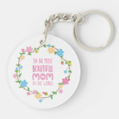 母の日で最も美しい母 |キーチェーン キーホルダー (裏面)