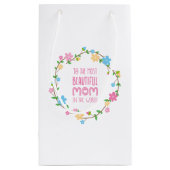 母の日で最も美しい母 |抱き枕 スモールペーパーバッグ (裏面)