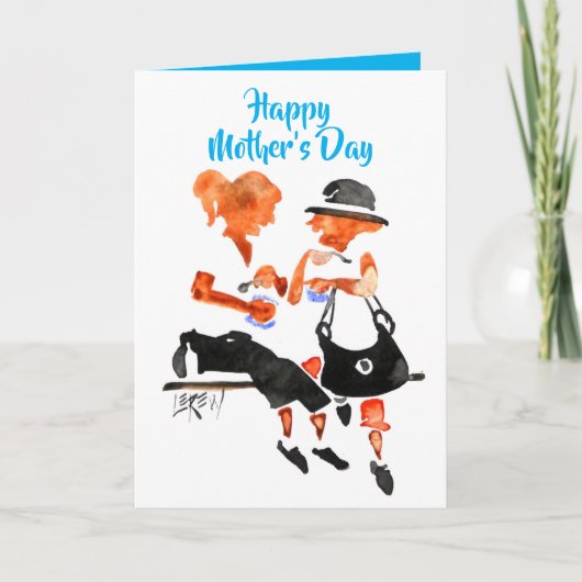 母の日とアイス#130716 カード (正面)