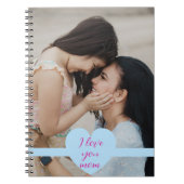 母の日とカスタムメッセージ ノートブック (正面)